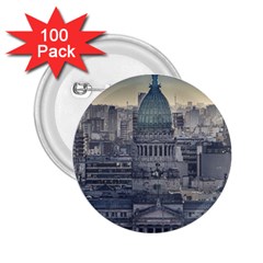 Buenos Aires Argentina Cityscape Aerial View 2 25  Buttons (100 Pack) 