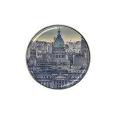 Buenos Aires Argentina Cityscape Aerial View Hat Clip Ball Marker by dflcprintsclothing