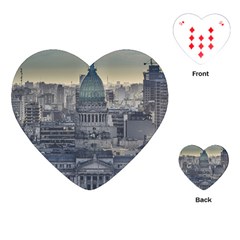 Buenos Aires Argentina Cityscape Aerial View Playing Cards Single Design (heart) by dflcprintsclothing