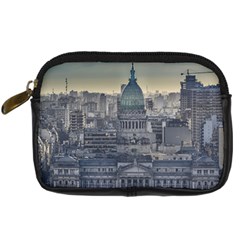 Buenos Aires Argentina Cityscape Aerial View Digital Camera Leather Case by dflcprintsclothing