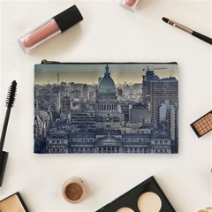 Buenos Aires Argentina Cityscape Aerial View Cosmetic Bag (medium) by dflcprintsclothing