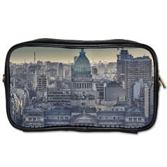 Buenos Aires Argentina Cityscape Aerial View Toiletries Bag (two Sides) by dflcprintsclothing