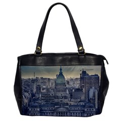 Buenos Aires Argentina Cityscape Aerial View Oversize Office Handbag by dflcprintsclothing