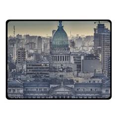 Buenos Aires Argentina Cityscape Aerial View Fleece Blanket (small)