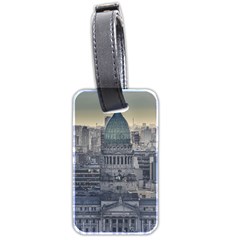 Buenos Aires Argentina Cityscape Aerial View Luggage Tag (two Sides) by dflcprintsclothing