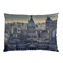 Buenos Aires Argentina Cityscape Aerial View Pillow Case (two Sides) by dflcprintsclothing