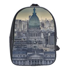 Buenos Aires Argentina Cityscape Aerial View School Bag (xl)