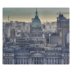 Buenos Aires Argentina Cityscape Aerial View Double Sided Flano Blanket (small)  by dflcprintsclothing