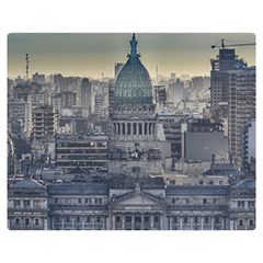 Buenos Aires Argentina Cityscape Aerial View Double Sided Flano Blanket (medium)  by dflcprintsclothing