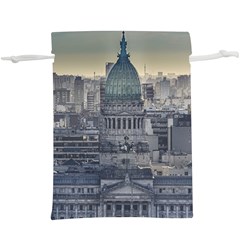 Buenos Aires Argentina Cityscape Aerial View  Lightweight Drawstring Pouch (xl) by dflcprintsclothing