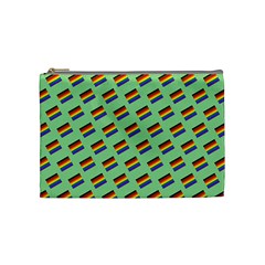 All Inclusive Pride Flag Pattern Cosmetic Bag (medium)