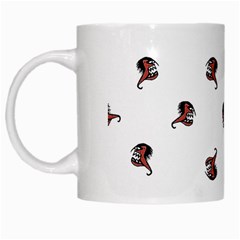 Ugly Monster Fish Drawing White Mugs by dflcprintsclothing