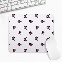 Ugly Monster Fish Drawing Large Mousepads