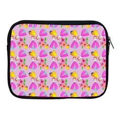 Girl With Hood Cape Heart Lemon Pattern Lilac Apple Ipad 2/3/4 Zipper Cases by snowwhitegirl