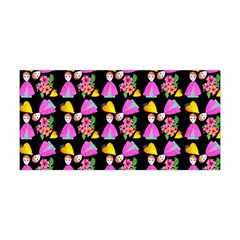 Girl With Hood Cape Heart Lemon Pattern Black Yoga Headband by snowwhitegirl