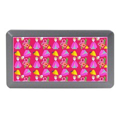 Girl With Hood Cape Heart Lemon Pattern Pink Memory Card Reader (mini) by snowwhitegirl