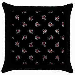 Ugly Monster Fish Motif Print Pattern Throw Pillow Case (black) by dflcprintsclothing