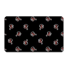 Ugly Monster Fish Motif Print Pattern Magnet (rectangular)