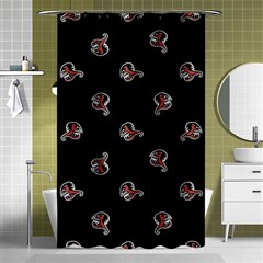 Ugly Monster Fish Motif Print Pattern Shower Curtain 48  X 72  (small)  by dflcprintsclothing