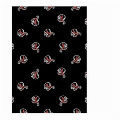 Ugly Monster Fish Motif Print Pattern Large Garden Flag (two Sides) by dflcprintsclothing