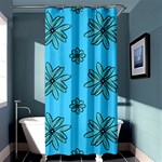 Blue repeat pattern Shower Curtain 36  x 72  (Stall)  Curtain(36 X72 ) - 33.26 x66.24  Curtain(36 X72 )