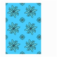 Blue Repeat Pattern Small Garden Flag (two Sides)