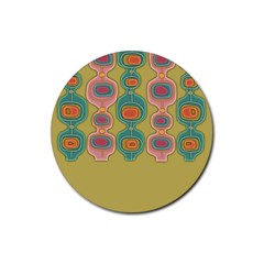 Americana 2 Rubber Coaster (round)  by emmamatrixworm