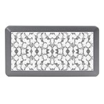 Grey And White Abstract Geometric Print Memory Card Reader (Mini) Front