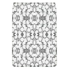 Grey And White Abstract Geometric Print Removable Flap Cover (l)