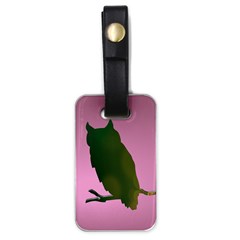 Owl Bird Branch Nature Animal Luggage Tag (one Side)