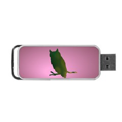 Owl Bird Branch Nature Animal Portable Usb Flash (one Side)