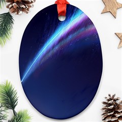 Light Fleeting Man s Sky Magic Ornament (Oval)