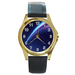 Light Fleeting Man s Sky Magic Round Gold Metal Watch