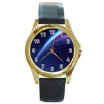 Light Fleeting Man s Sky Magic Round Gold Metal Watch Front