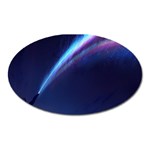 Light Fleeting Man s Sky Magic Oval Magnet Front