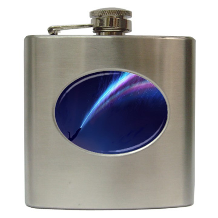 Light Fleeting Man s Sky Magic Hip Flask (6 oz)