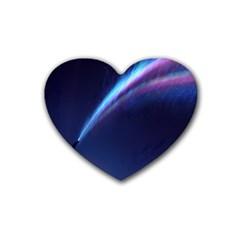 Light Fleeting Man s Sky Magic Rubber Coaster (Heart) 