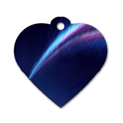 Light Fleeting Man s Sky Magic Dog Tag Heart (Two Sides)