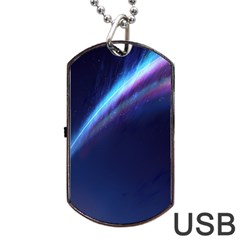 Light Fleeting Man s Sky Magic Dog Tag USB Flash (One Side)