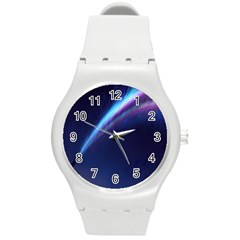 Light Fleeting Man s Sky Magic Round Plastic Sport Watch (M)