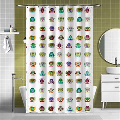 All The Aliens Teeny Shower Curtain 48  X 72  (small)  by ArtByAng