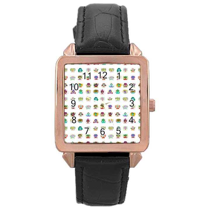 All The Aliens Teeny Rose Gold Leather Watch 