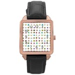 All The Aliens Teeny Rose Gold Leather Watch  Front