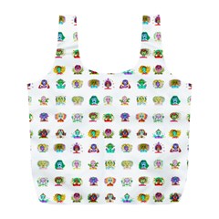 All The Aliens Teeny Full Print Recycle Bag (l) by ArtByAng