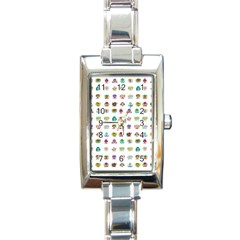 All The Aliens Teeny Rectangle Italian Charm Watch by ArtByAng