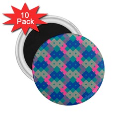 Geo Puzzle 2 25  Magnets (10 Pack)  by tmsartbazaar