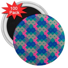 Geo Puzzle 3  Magnets (100 Pack)