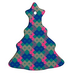 Geo Puzzle Ornament (christmas Tree) 