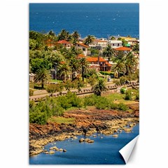 Punta Colorada Aerial Landscape Scene, Uruguay Canvas 12  X 18  by dflcprintsclothing