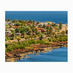 Punta Colorada Aerial Landscape Scene, Uruguay Small Glasses Cloth (2 Sides) by dflcprintsclothing